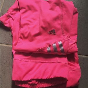 Fluorescent Pink Never-Worn Adidas Running Pants!